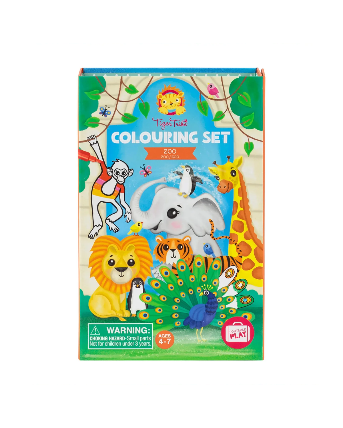 Tiger Tribe Zoo Colouring Set