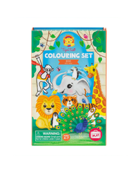 Tiger Tribe Zoo Colouring Set