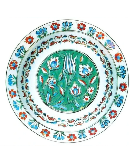 Tin Plate: Turkish Flower - Ashmolean Museum