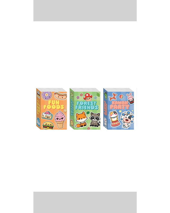 Totally Kawaii Mini Sticker Book Library – 5 Books