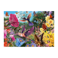 Trefl Tea Time Puzzle - 1000pc Premium Plus - Hummingbird Garden