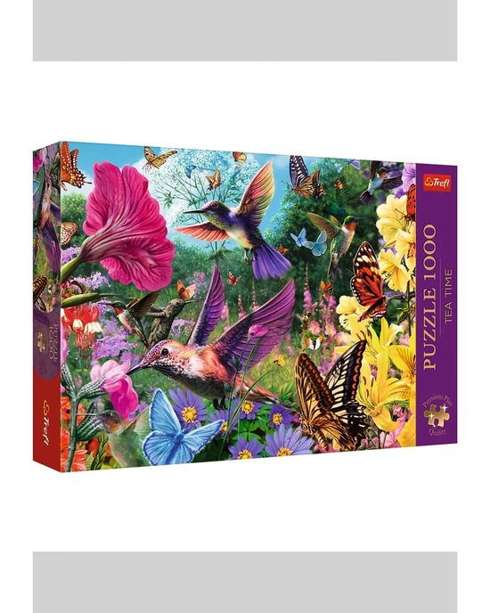 Trefl Tea Time Hummingbird Garden 1000-Piece Premium Plus Jigsaw Puzzle