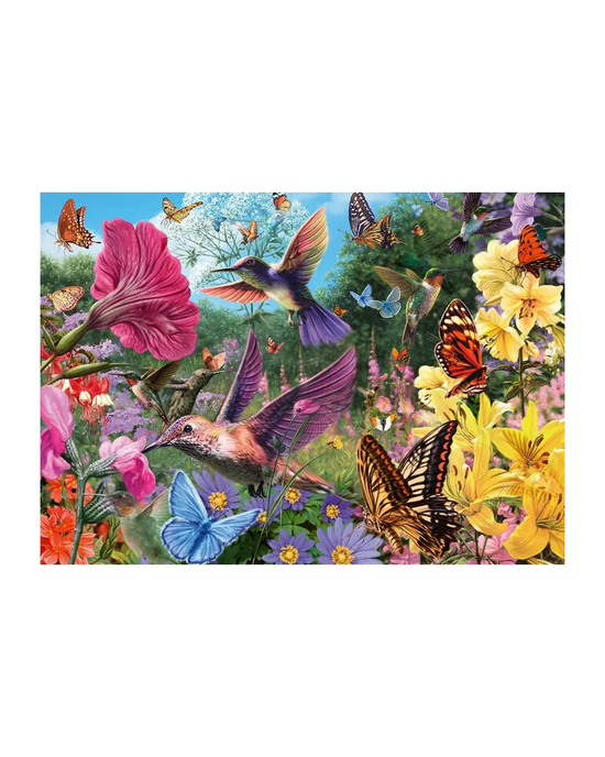 Trefl Tea Time Hummingbird Garden 1000-Piece Premium Plus Jigsaw Puzzle
