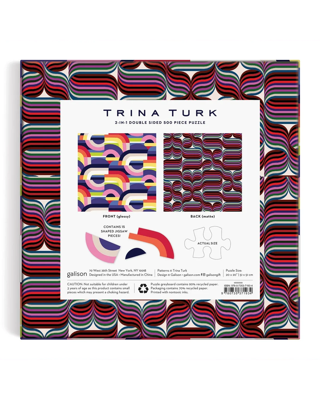 Galison Trina Turk 500-Piece Jigsaw Puzzle-5