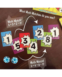 University Games Scholastic Math Match Tinned Dice & Card Game Tinned maths game