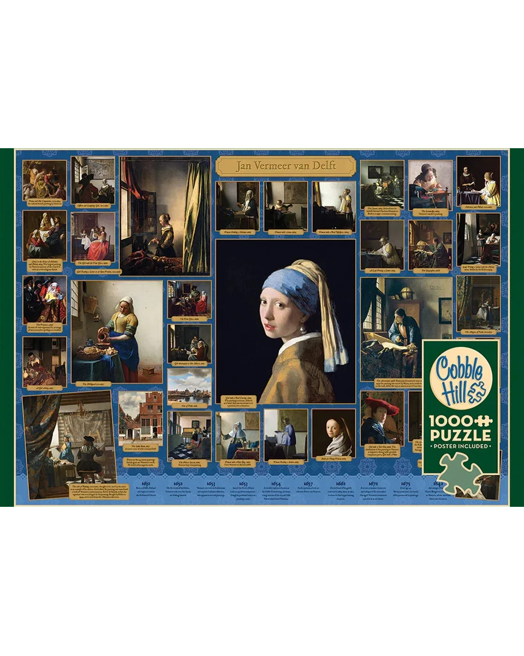 Cobble Hill Vermeer 1000-Piece Jigsaw Puzzle-3