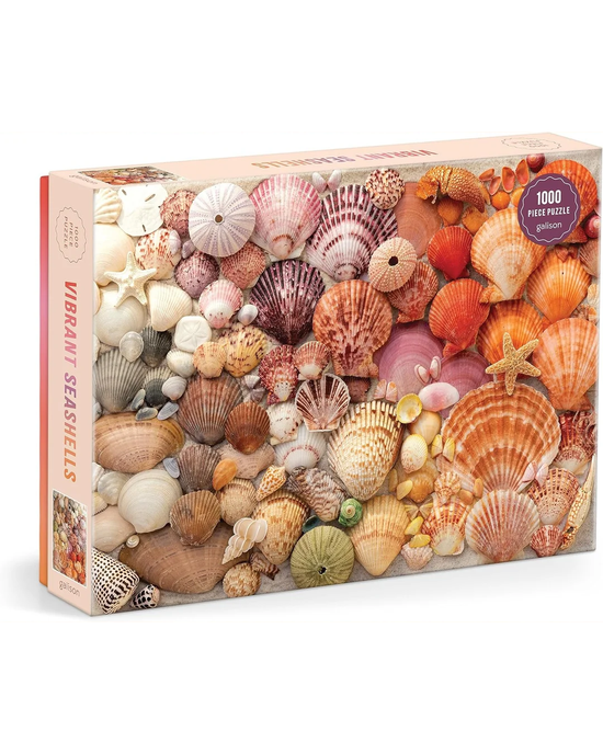 Galison Vibrant Seashells 1000-Piece Jigsaw Puzzle