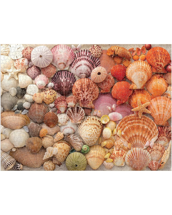 Galison Vibrant Seashells 1000-Piece Jigsaw Puzzle