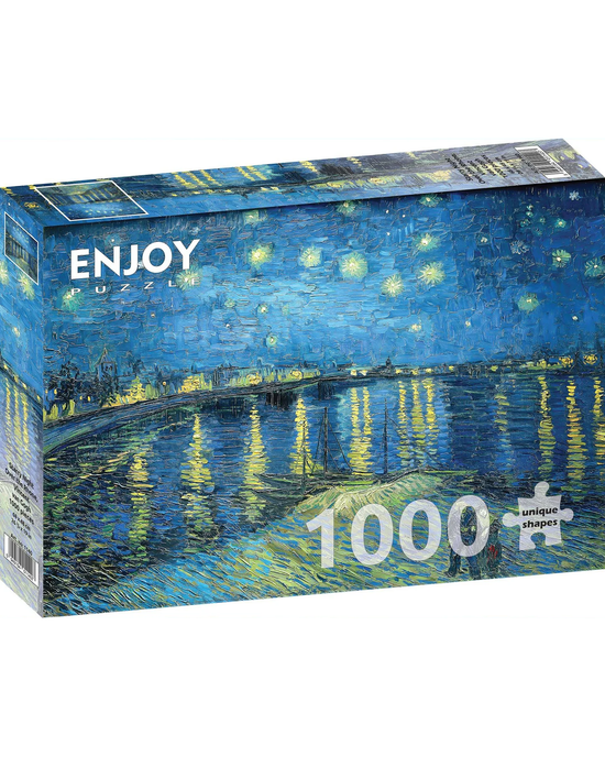 Enjoy Puzzle Vincent Van Gogh: Starry Night Over Rhone 1000-Piece Jigsaw Puzzle