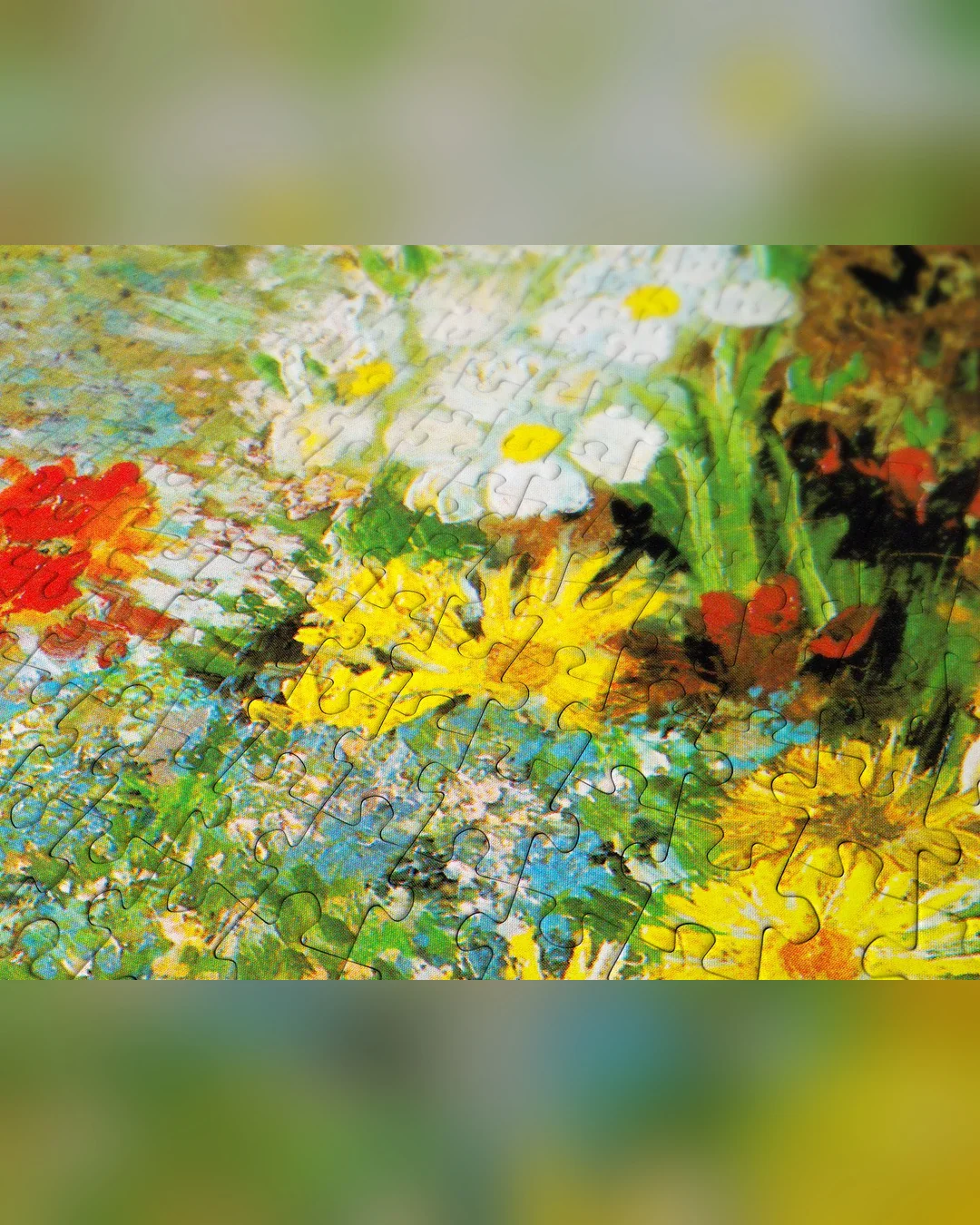 Enjoy Puzzle Vincent Van Gogh: Vase with Daisies and Anemones 1000-Piece Jigsaw Puzzle-2