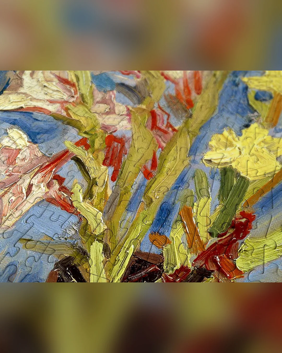 Enjoy Puzzle Vincent Van Gogh: Vase with Gladioli and Chinese Asters 1000-Piece Jigsaw Puzzle-2