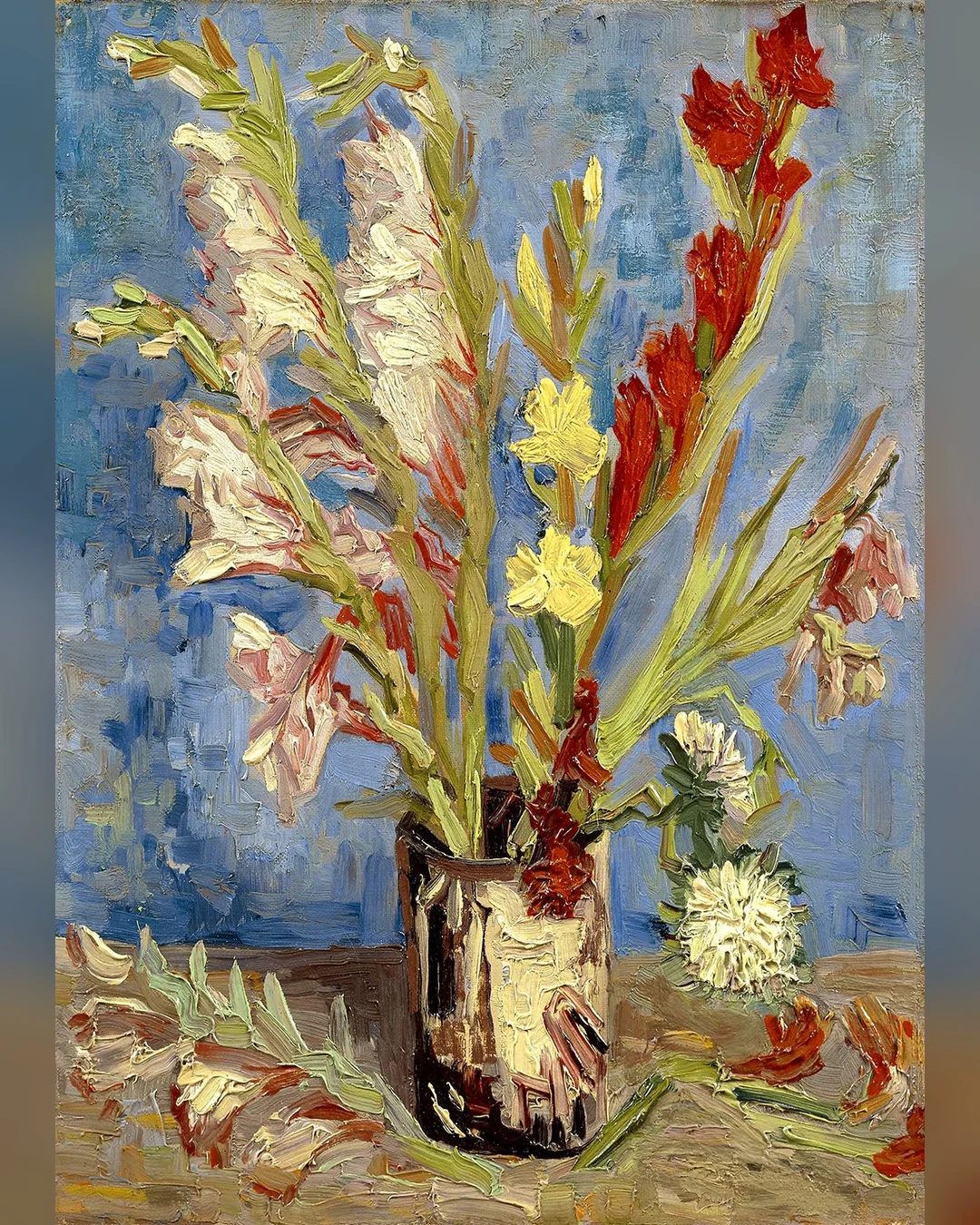 Enjoy Puzzle Vincent Van Gogh: Vase with Gladioli and Chinese Asters 1000-Piece Jigsaw Puzzle-3