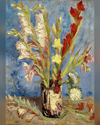 Enjoy Puzzle Vincent Van Gogh: Vase with Gladioli and Chinese Asters 1000-Piece Jigsaw Puzzle-3