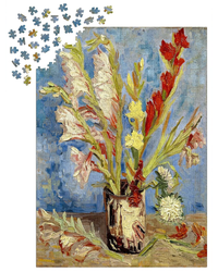 Enjoy Puzzle Vincent Van Gogh: Vase with Gladioli and Chinese Asters 1000-Piece Jigsaw Puzzle-4