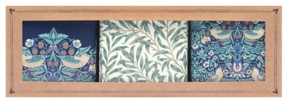 Arts & Crafts - Strawberry Thief - Set of 3 Square Tins