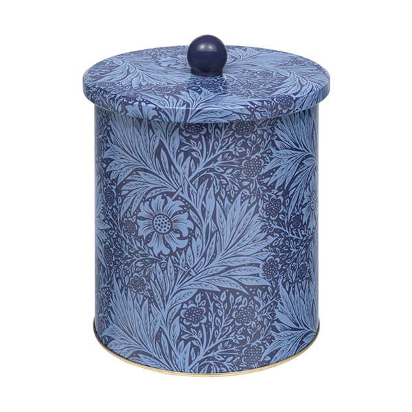 William Morris Marigold blue medium biscuit barrel