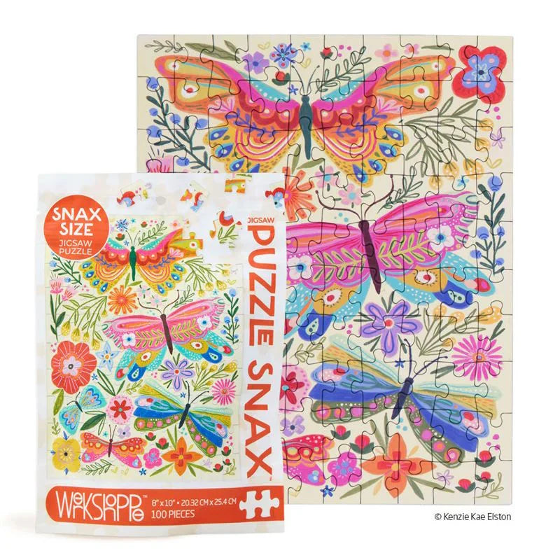 Butterfly Floral 100 Pce - Puzzle Snax