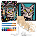 Wooden Art Craft Kit - Grey Cat