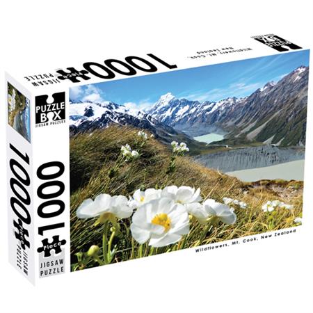 Premium Cut 1000pc Puzzle: Mt Cook Wildflowers
