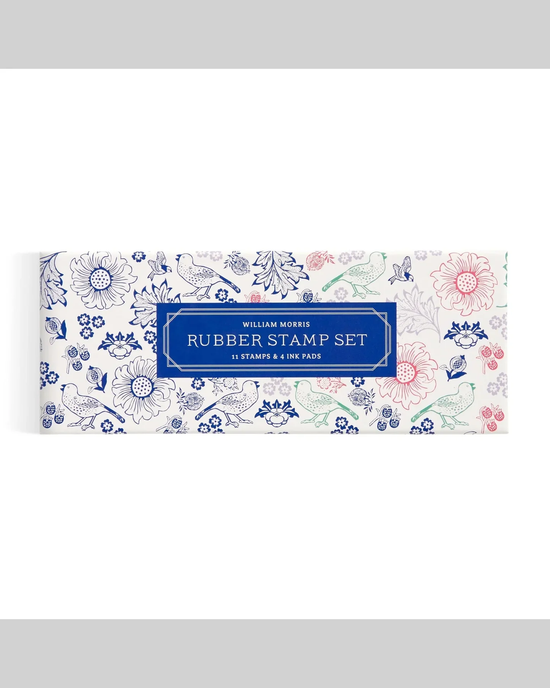 Galison William Morris Rubber Stamp Set