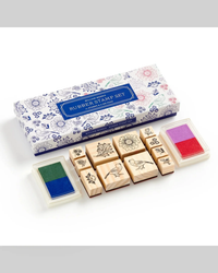 Galison William Morris Rubber Stamp Set-4