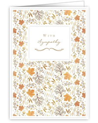 with-sympathy-gold-leaves