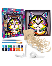 Splat Planet Cat Wooden Art Craft Kit
