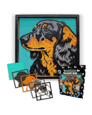 Splat Planet Dachshund Wooden Art Craft Kit