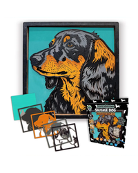 Splat Planet Dachshund Wooden Art Craft Kit