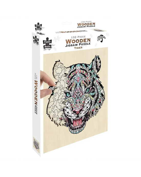 Tiger 132-Piece Wooden Jigsaw Puzzle
