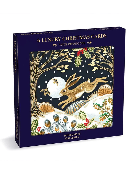 Woodland Hare 6 Pkt - Christmas Card Pack