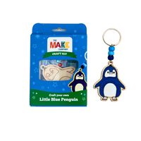 Craft Your Own Little Blue Penguin Bag Charm - The Make Company Craft Kit