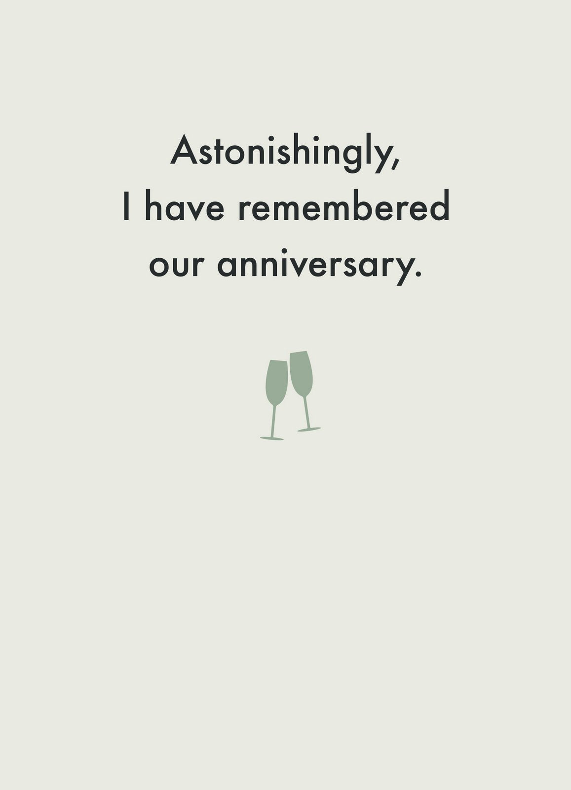 Remembered Our Anniversary - Anniversary Card