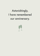 Remembered Our Anniversary - Anniversary Card