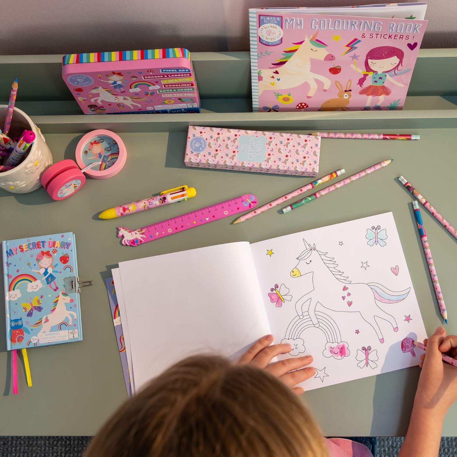 Floss & Rock - My Colouring Book - Scribble Sniff - Rainbow Fairy Coloring Books & Pads