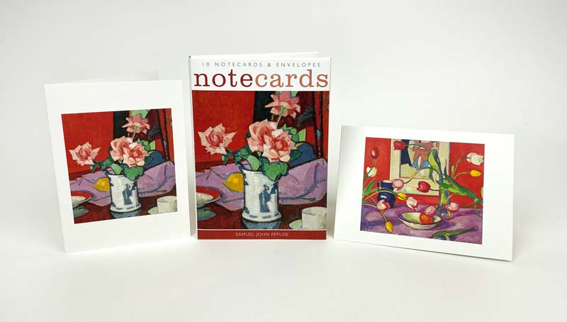Pink Roses / Tulips 10 Pkt - Notecards