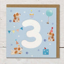 Puppy Party - 3rd Birthday Card