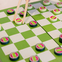 Project Genius Sushi Checkers 2-Player Strategy Game Toys