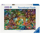 Ravensburger The Hidden World of Fairies 4000-piece puzzle box with enchanted fairy forest artwork