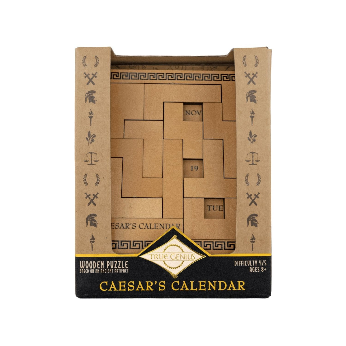 Project Genius Caesar's Calendar Pack-It-In Puzzle Mechanical Puzzles