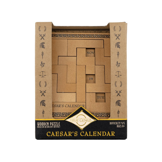 Project Genius Caesar's Calendar Pack-It-In Puzzle Mechanical Puzzles