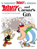 Front cover of Asterix and Caesar's Gift: Album 21 hardback Asterix comic
