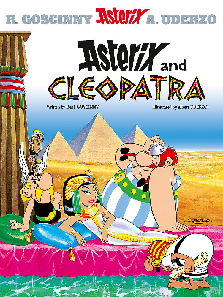 Front cover of Asterix and Cleopatra: Album 6 hardback Asterix comic
