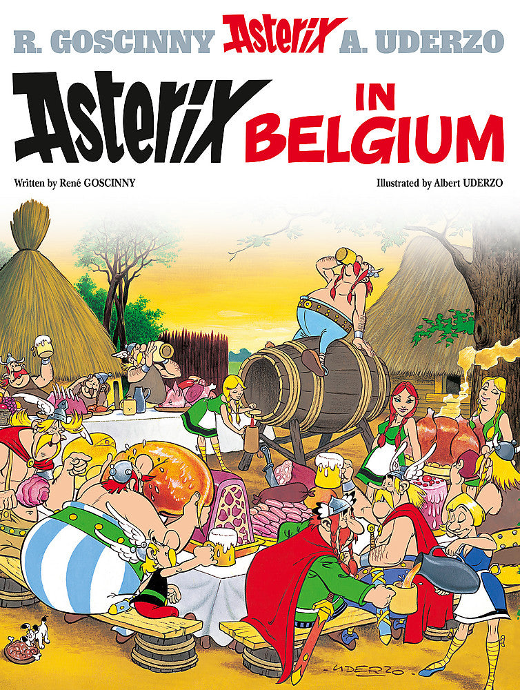 Front cover of Asterix in Belgium: Album 24 hardback Asterix comic