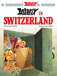 Front cover of Asterix in Switzerland: Album 16 hardback Asterix comic