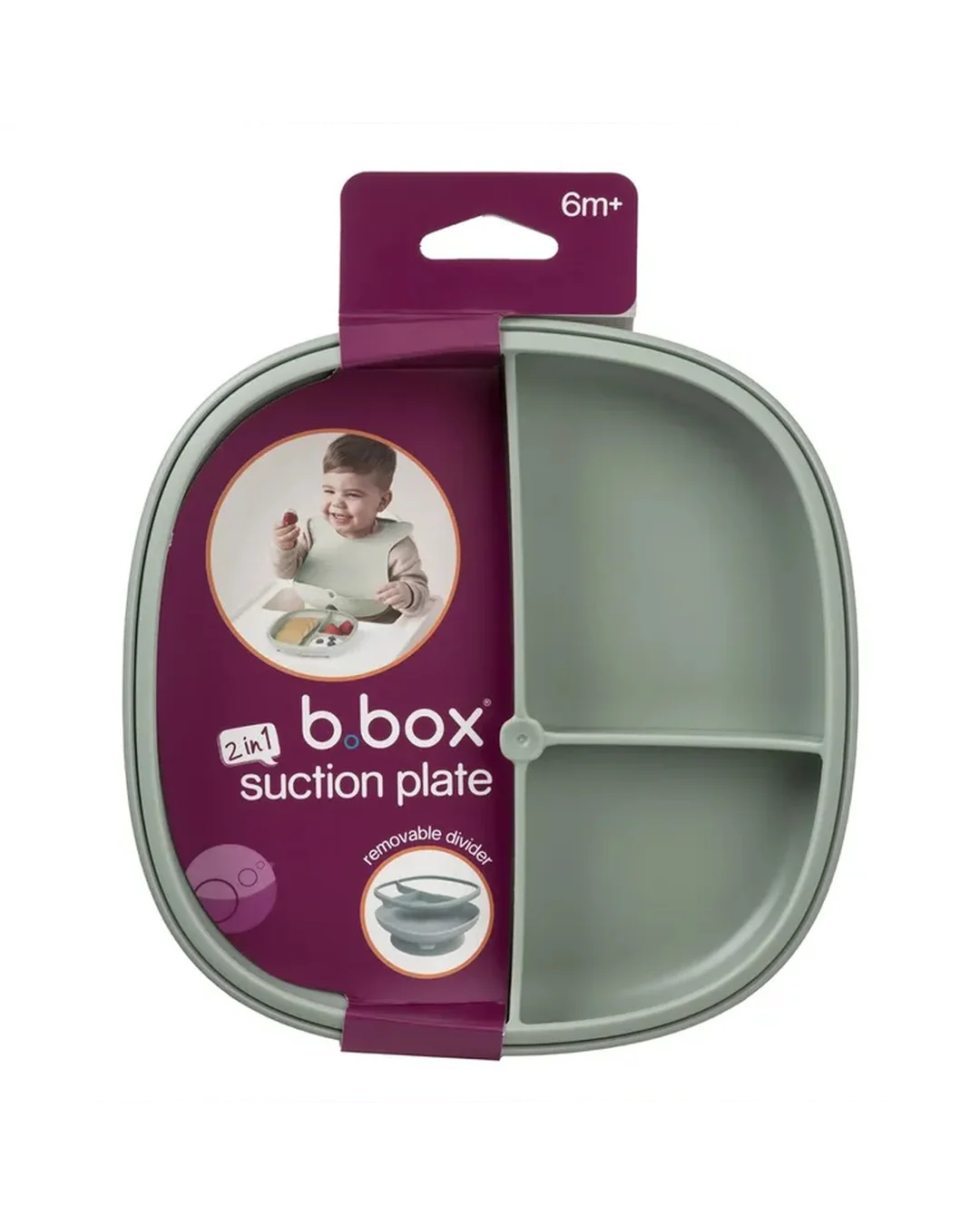 b.box 2-in-1 Suction Plate – Sage Suction Plate