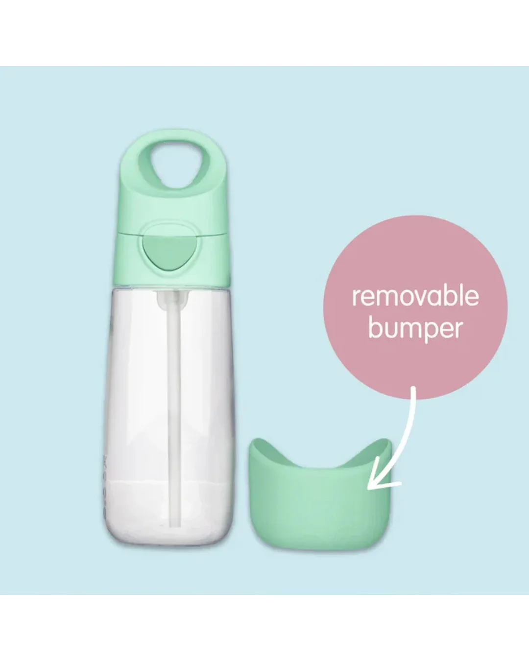 B.BOX 450mL Tritan Spearmint Drink Bottle