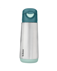 B.BOX 500ml Insulated Sport Spout Drink Bottle Emereld Forest