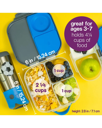 B.BOX Mini Lunchbox Blue Slate