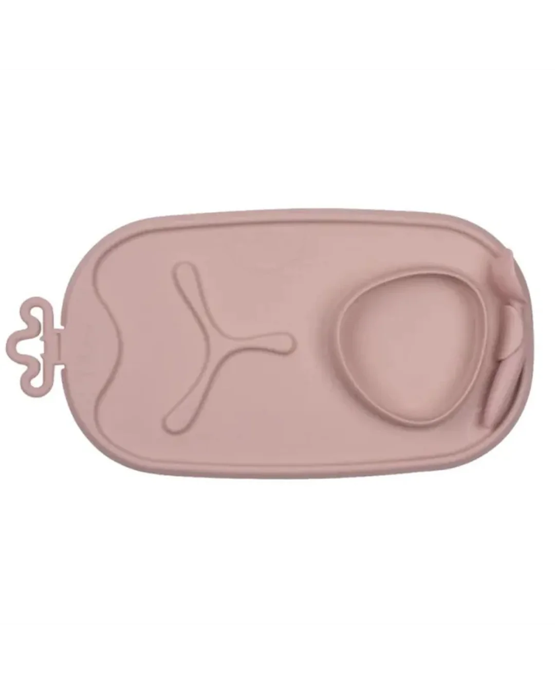 b.box Roll + Go Mealtime Mat – Blush Feeding Plates
